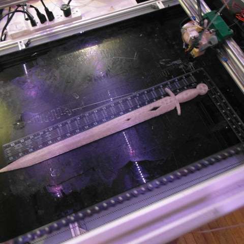 sword tool 3d printing tests tiny large print 3D print model - Mito3D