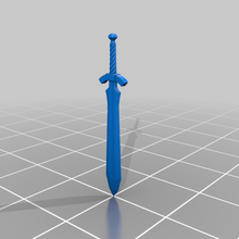 espada jogos dnd adereços 3d print model - Mito3D