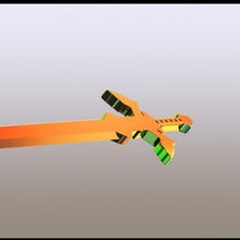 sword game 3d print model - Mito3D