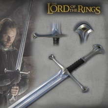 sword anduril narsil aragorn isildur lord of the rings hobbit gondor mordor sauron legolas frodo gandalf weapon thorin cosplay gollum tolkien toys games 3d print model - Mito3D