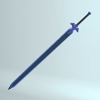 épée art ligne nuit ciel 3d print model - Mito3D