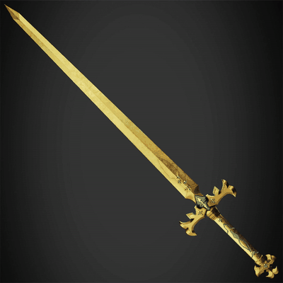 sword art online alice fragrant olive cosplay integrity armor gold zuberg android knight golden weapon armour cosplayer anime manga scan replica 3d print model - Mito3D
