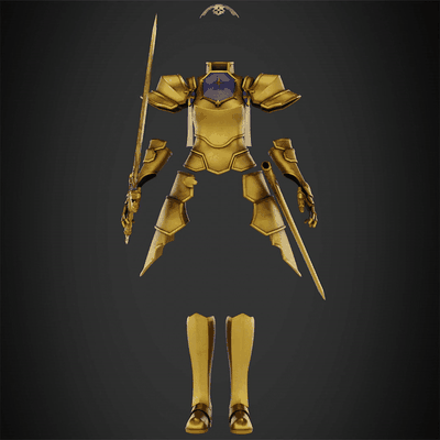 sword art online alice integrity armor cosplay zuberg fragrant olive scabbard sao anime manga golden weapon knight blade scan replica 3d print model - Mito3D