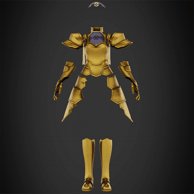 sword art online alice integrity armor cosplay gold zuberg android knight golden weapon armour cosplayer anime manga scan replica 3d print model - Mito3D