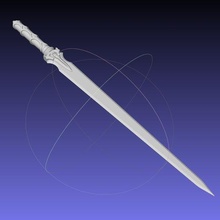 épée art ligne asuna alo imprimable Assemblée 3d printing réplique costume cosplay arme fantaisie anime sword online sao Alfheim 3d print model - Mito3D