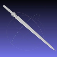 espada Arte línea asuna alo imprimible montaje 3d printing réplica disfraz cosplay arma fantasía anime sword art online sao Alfheim 3d print model - Mito3D