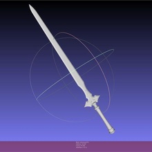 épée art ligne Kirito alo 3d printing réplique Assemblée cosplay costume arme fantaisie anime sao sword online 3d print model - Mito3D