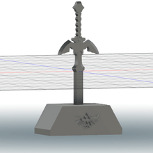 espada curvas escuridão jogo zelda 3d print model - Mito3D