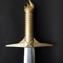 sword hilt art tools handles swords average age 3d print model - Mito3D