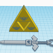 espada anel chave cadeia 3d print model - Mito3D