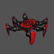 kılıç bacak altı ayaklı robot gadget paletli lynxmotion örümcek Robotik 3d print model - Mito3D