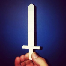 sword letter opener tool 3d print model - Mito3D