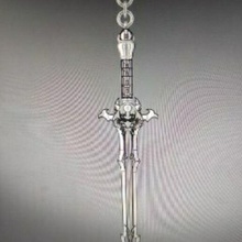 sword pendant fashion dangling 3d print model - Mito3D