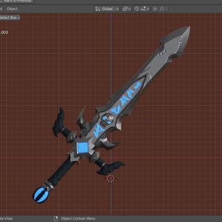 kılıç Yazdır Espada para gösterim Sanat javier3d javier_3d oyun juego 3d print model - Mito3D