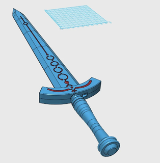 espada sabre alterar lâmina cosplay anime 3d print model - Mito3D