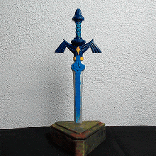 espada zelda bolígrafo enlace vídeo juego nintendo cambiar interruptor decoración caja figura leyenda of Hyrule trifuerza 3d print model - Mito3D