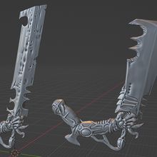 swords bone game sword 40k tyranid warhammer xenos space bug bonesword weapon 3d print model - Mito3D