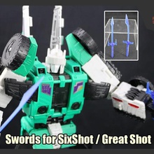 swords transformers six shot great game 3d print model - Mito3D