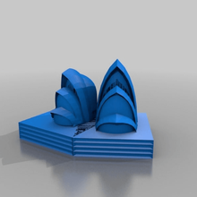 sydney opera figaro - elise mimarlık yapılar binalar 3d print model - Mito3D