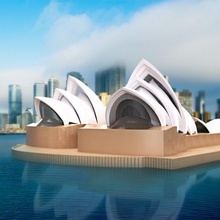 sydney opera house architecture 3d modeling printing designing design 3d print model - Mito3D