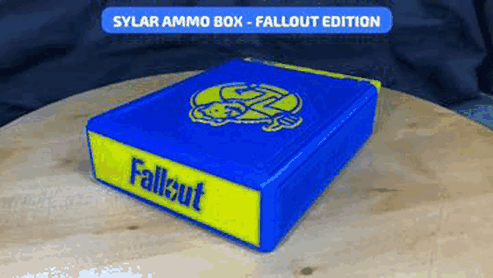 sylar ammo box - fallout edition 9mm 9 mm tools ammobox ammunition luger parabellum guns ghoul pipboy bethesda vault shelter apocalypse survival nuclear nukacola powerarmor dystopia warfare 3d print model - Mito3D