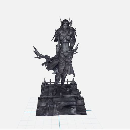 sylvanas do mundo de warcraft, wow horda jogo http poucoly 33rrt3k 3D print model - Mito3D