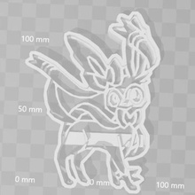 sylveon pokemon à l'emporte-pièce la maison cookiecutter moisissure biscuit pokemongo de nintendo gamefreak créature 3d print model - Mito3D