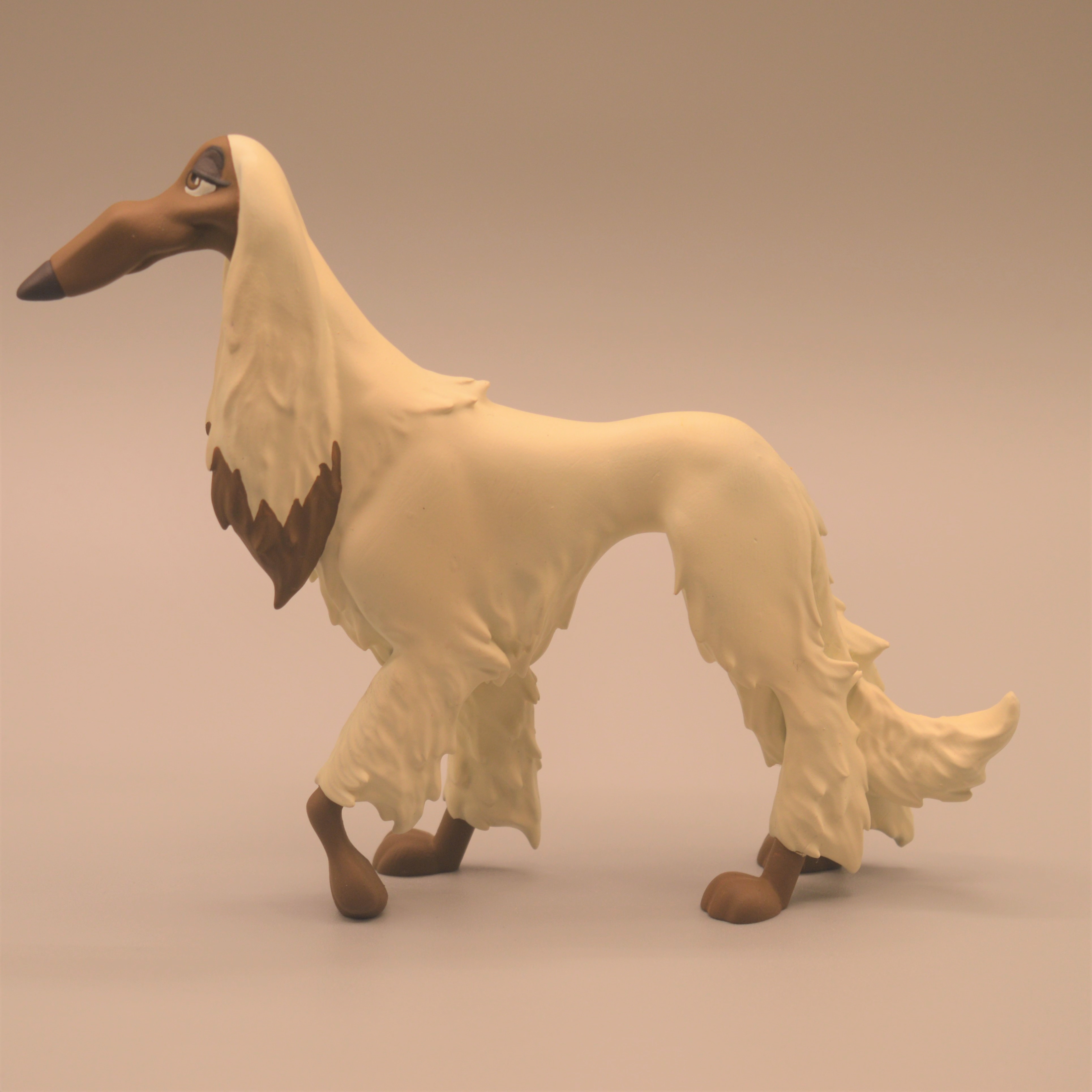 sylvie - stl balto afghan hound borzoi saluki meme dog long face cute funny 3D print model - Mito3D