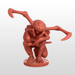 Symbiont Fantasie Dungeons Drachen Teufel Spinne Spinner Samurai Ronin 3d print model - Mito3D
