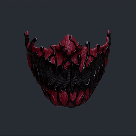 symbiote mask cosplay cosplayer venom carnage prop halloween wekster 3D print model - Mito3D