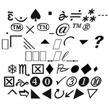 symbols pack 01 tool alphabet english numbers language sign type font 3d print model - Mito3D