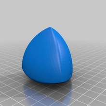 symmetric spheroform tetrahedron art math 3d print model - Mito3D