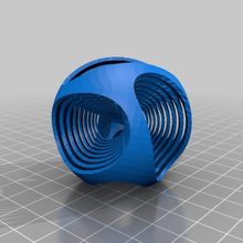 symmetrische twisted-ball ball ba home Dekor 3d print model - Mito3D