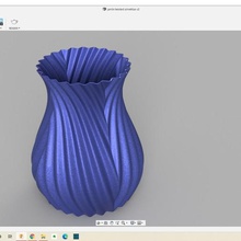 simetrik burgulu vazo ev fusion360 3d print model - Mito3D
