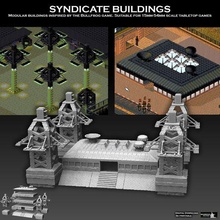 syndicate buildings architecture warhammer 40k cyberpunk shadowrun construction house brutalism dystopian fortress industry factory mechanicum forge city necromunda skyscraper bunker terminator 3d print model - Mito3D