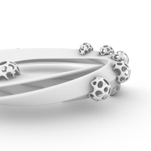 syntagma bracciale gioielli braccialetto voronoi mobius 3d print model - Mito3D