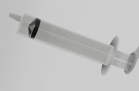 syringe 3d print model - Mito3D