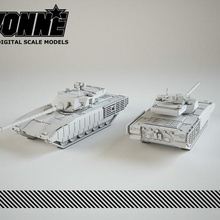 t-14 armata object 148 russian mbt game tank military scalemodel airplane toy wargaming miniature vehicle 3d print model - Mito3D