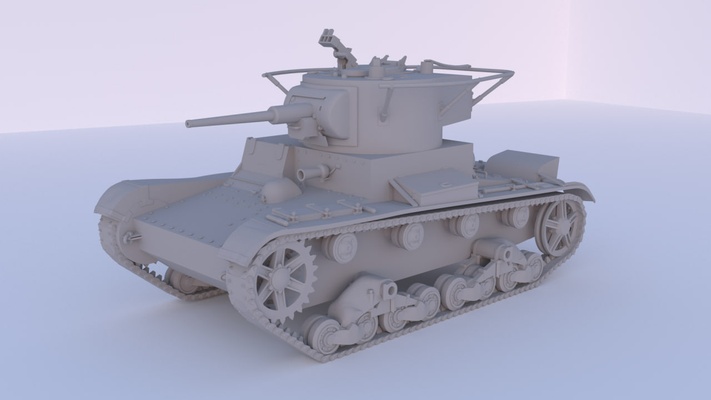 26 mod 1936 37mm 3 1 72 panzer militär 3d print model - Mito3D