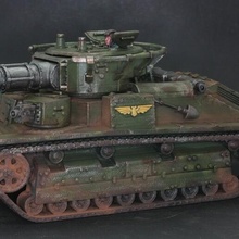 t 28 40k tanque leman russ astra militarum imperial guarda 3d print model - Mito3D