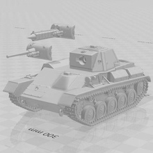 t-70 & t-70t dust warfare 1947 game tactics dustified ssu ww2 wwii weird war 2 ii soviet t70 3d print model - Mito3D