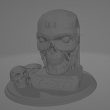 t-800 end days game t800 terminator 3d print model - Mito3D