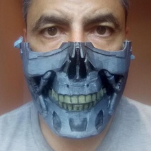 t-800-Maske covid19 Mode terminator t800 t-800 t2 Maske covid 3d print model - Mito3D