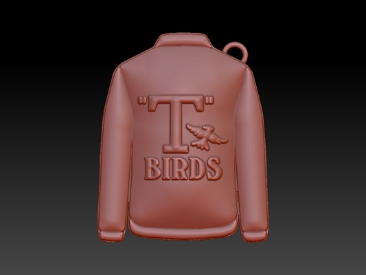 t birds chaqueta llavero 3d print model - Mito3D