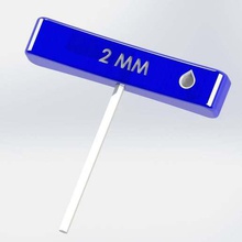 t-btr anahtarı 2 mm kolu aracı el aletleri 3d print model - Mito3D