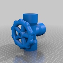 t junction tubo válvula Arte esculturas 3d print model - Mito3D