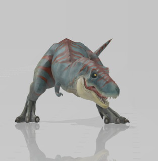 rex dinosaure statue 3d print model - Mito3D