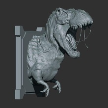 rex Dino Kunst erstellen 3d print model - Mito3D