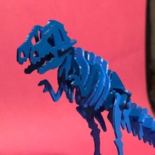 t-rex 3d rompecabezas de los niños juego puzzle 3d print model - Mito3D