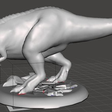 t-rex arca evoluto gioco rex dinosauro 3d print model - Mito3D